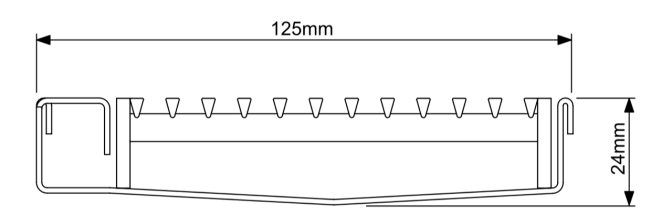 120SCSTRiMTL Shower Screen Support